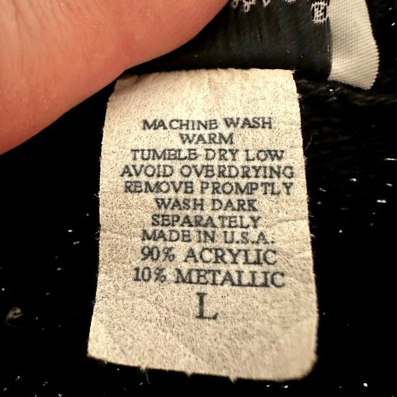 VTG Metallic Heart Sweater - Picture 4 of 10